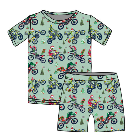 Pre order Racing through the Snow Short sleeve top/Shorts set